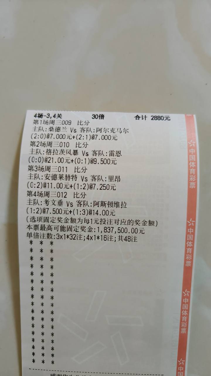 每日晒单