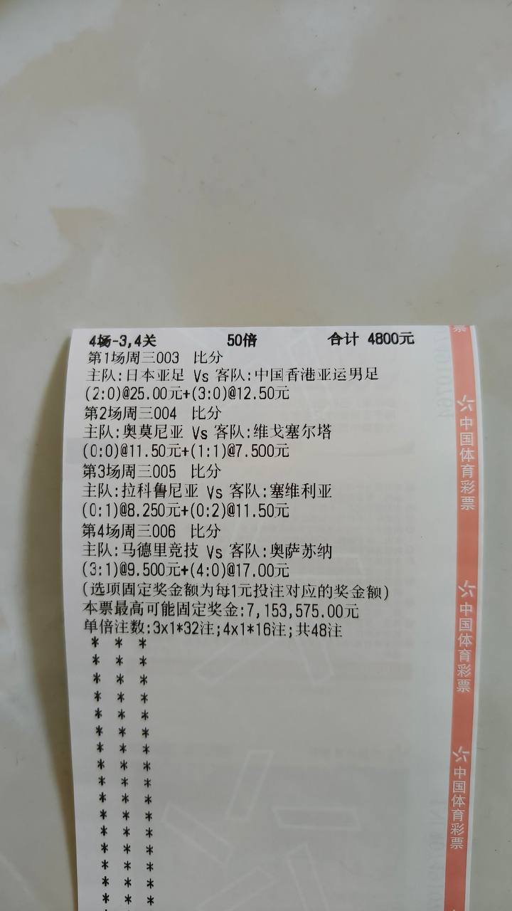 每日晒单